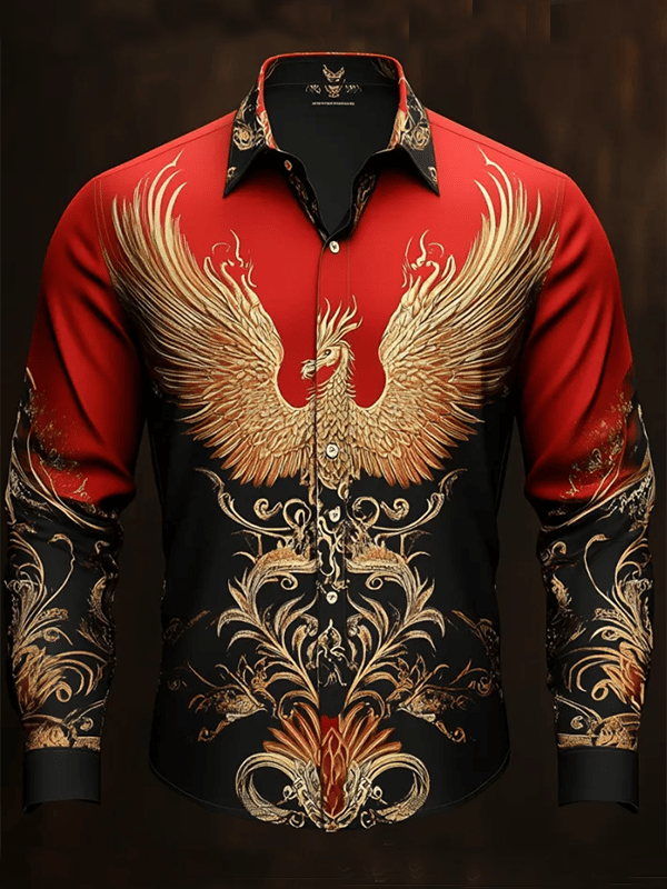 Camisa de lujo Gorgeous de manga larga para hombre