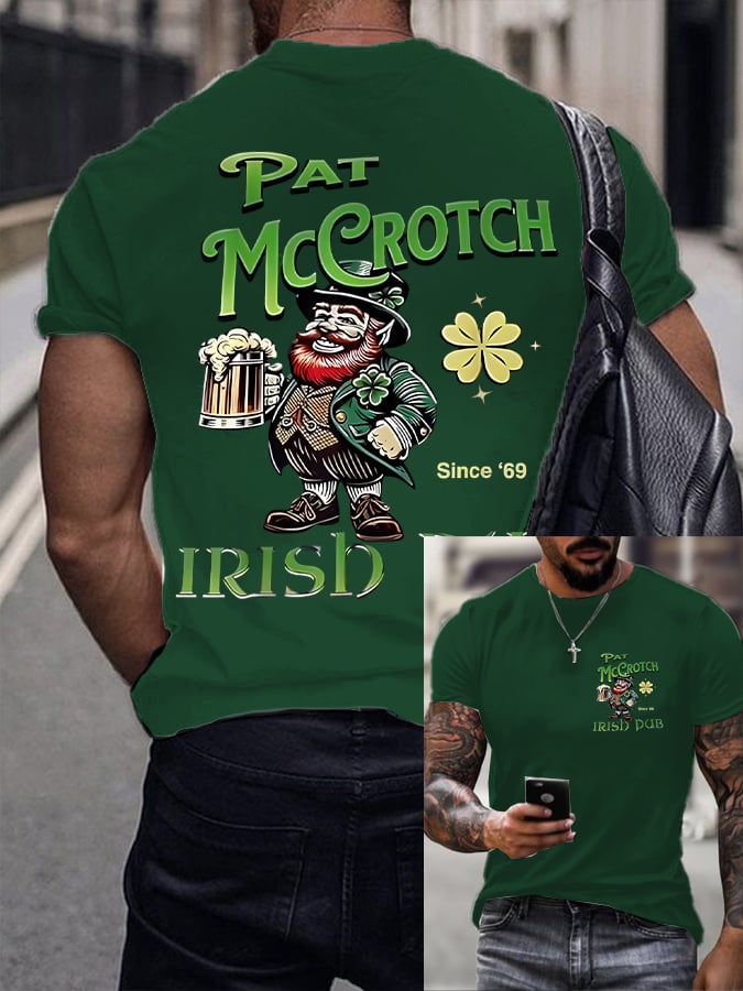 Camisa St. Patrick's Day estampado para hombre