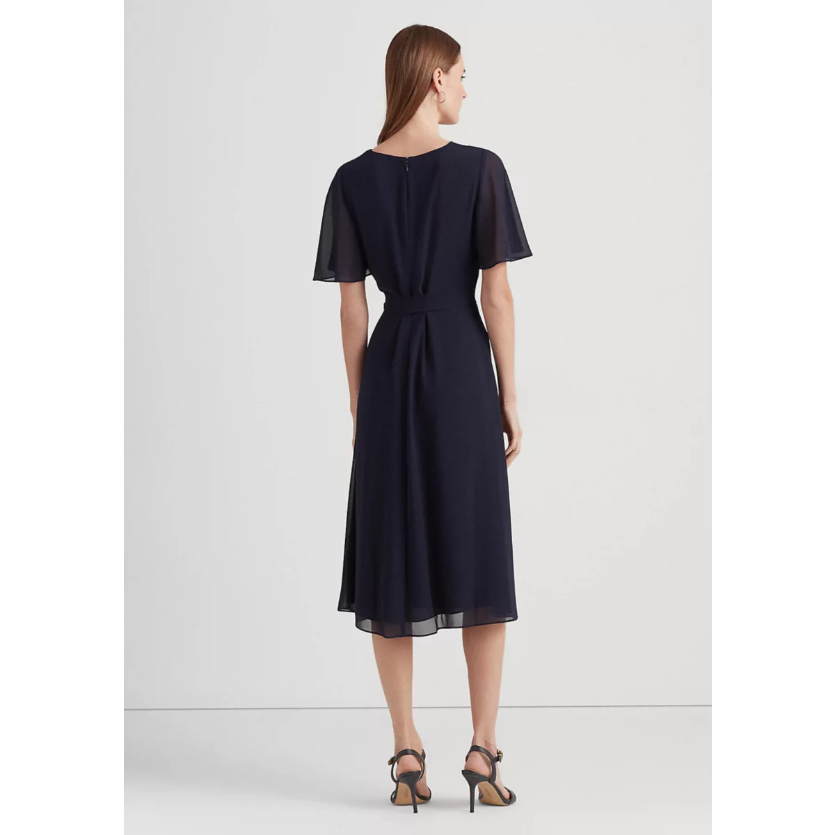 Belted Georgette Dress - 2