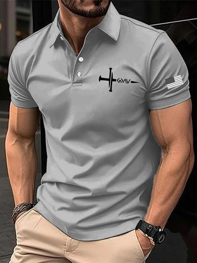 Camisa polo faith estampado para hombre