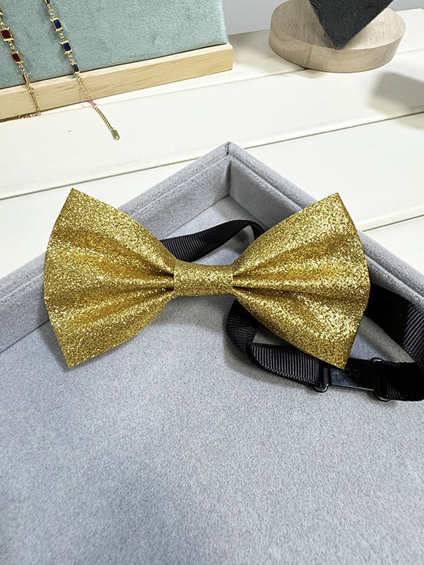 Exquisite banquet party super shiny bow tie para hombre