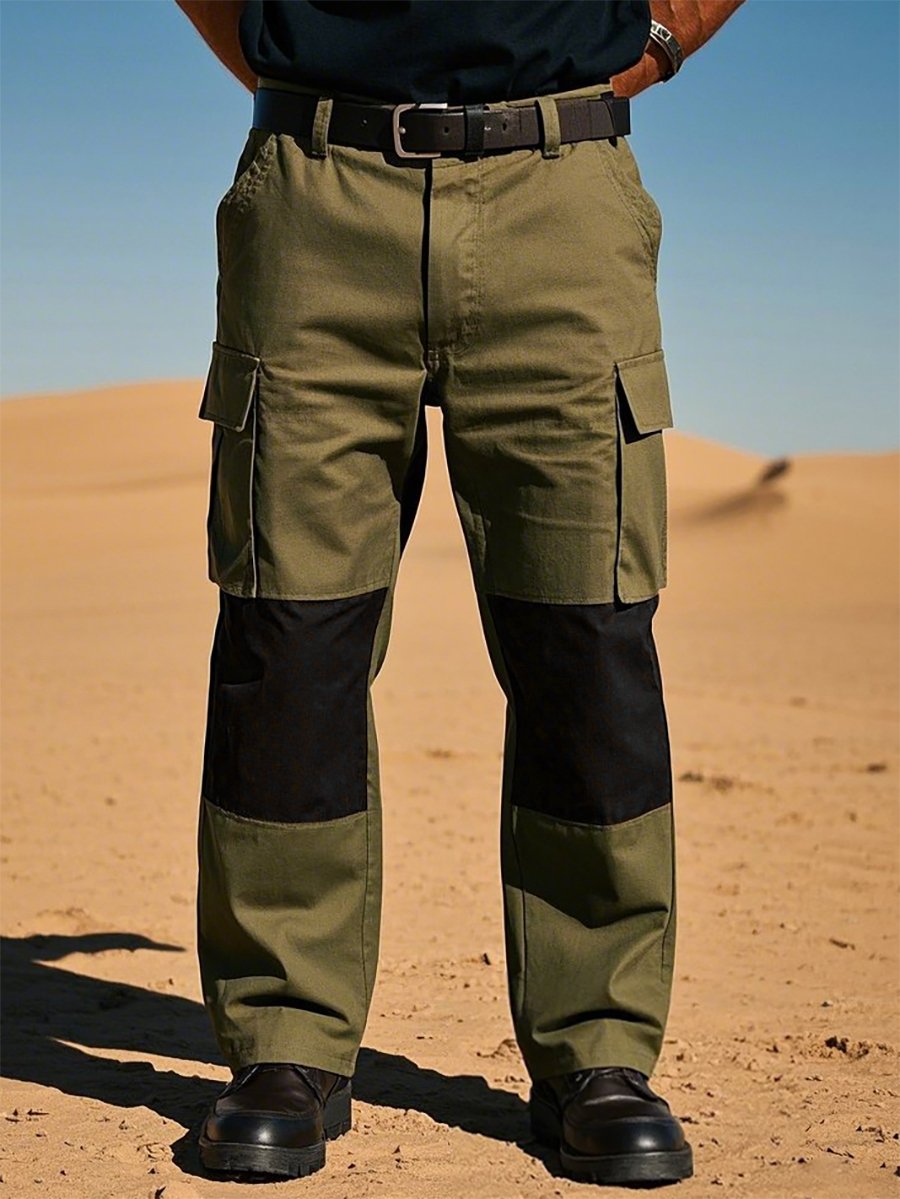 Vintage Multi-bolsillo Overalls para hombre