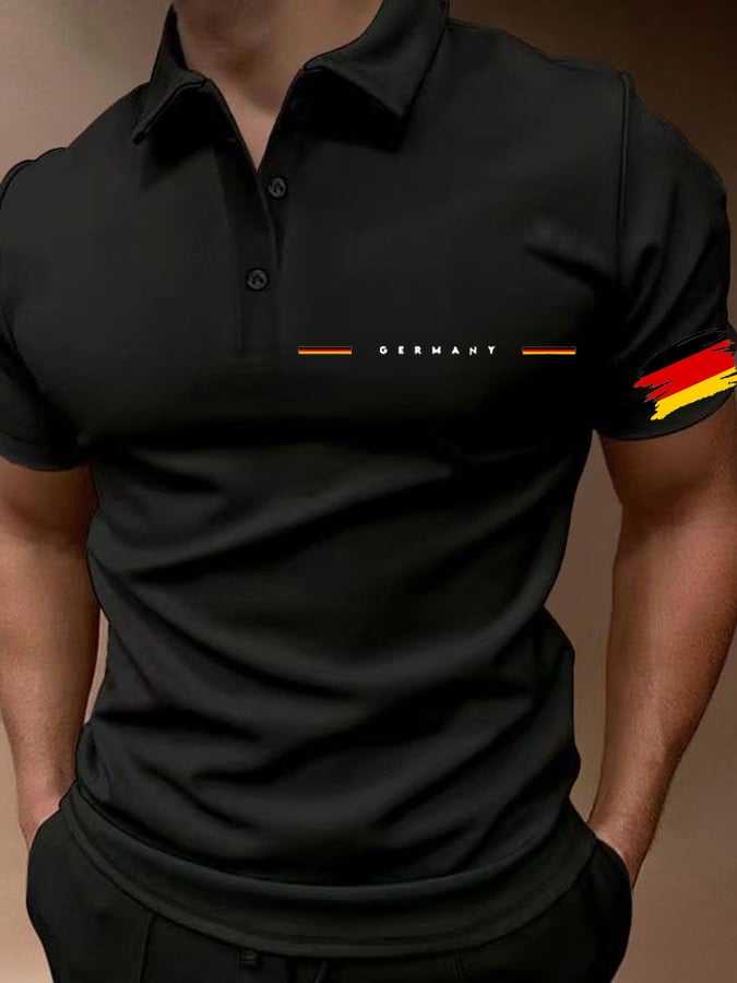 Camisa polo Germany National Football Team estampado para hombre