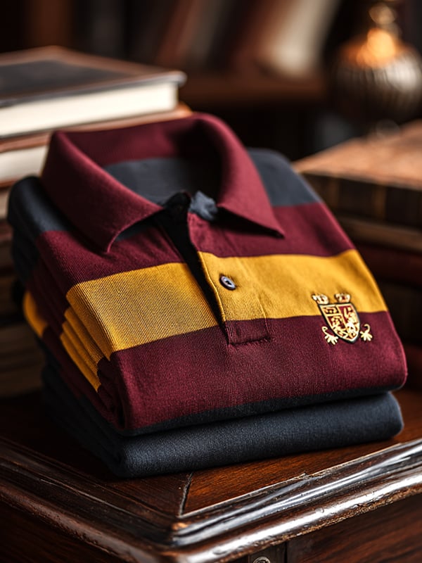 Camisa polo ejecutivo casual Artistic Button de manga corta para hombre
