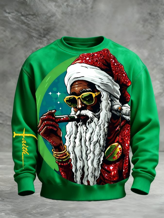 Sudadera Christmas estampado Pullover para hombre