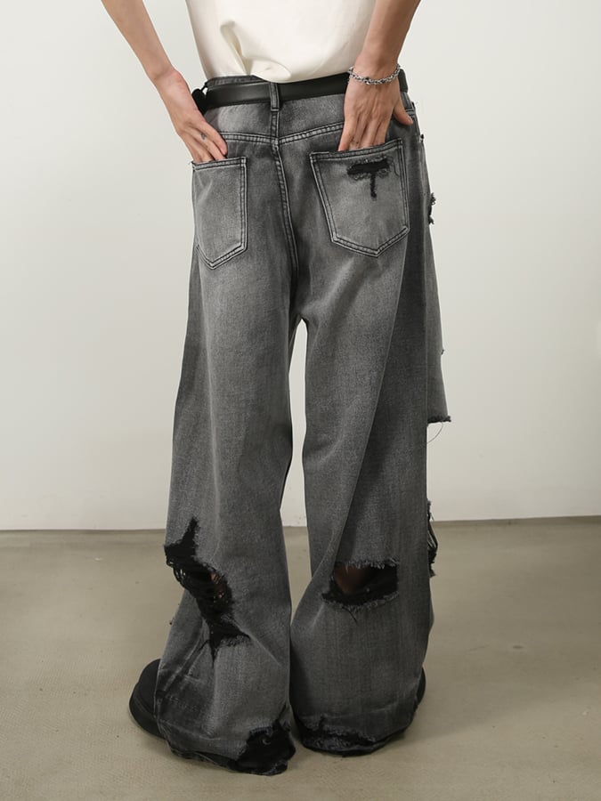 Elegantee casual Ripped Jeans para hombre