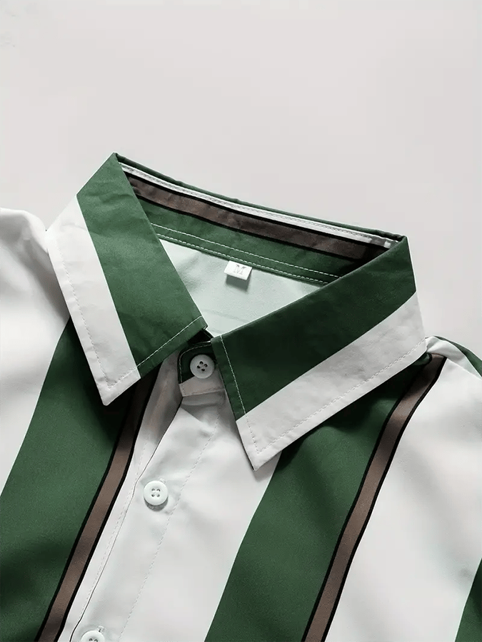 Camisa a rayas ejecutivo casual para hombre
