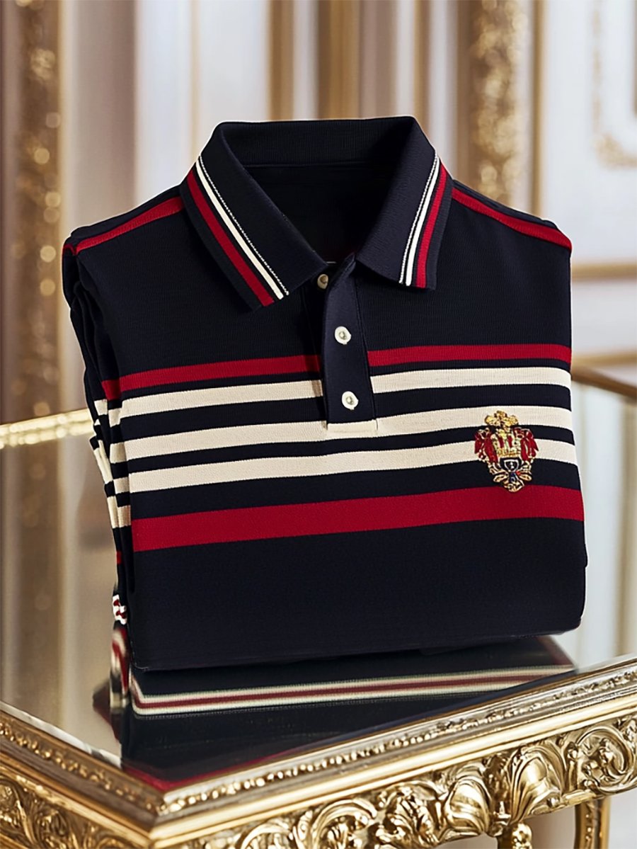 Camisa polo ejecutivo casual Button de manga corta para hombre