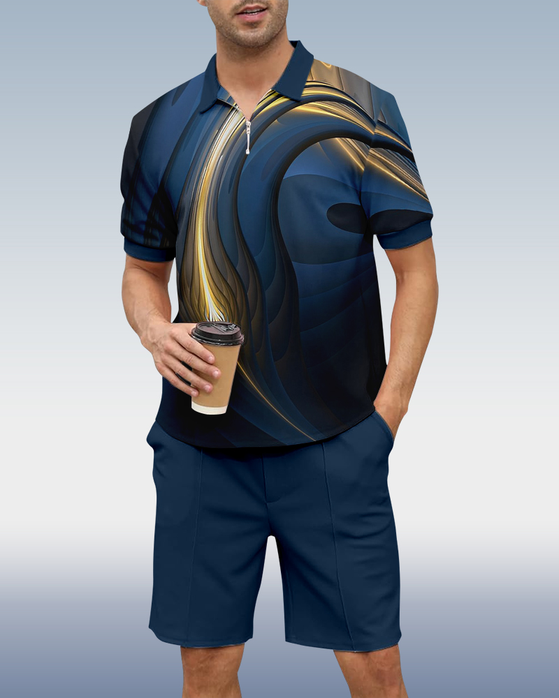 Suitmens casual Summer POLO Set 002 para hombre