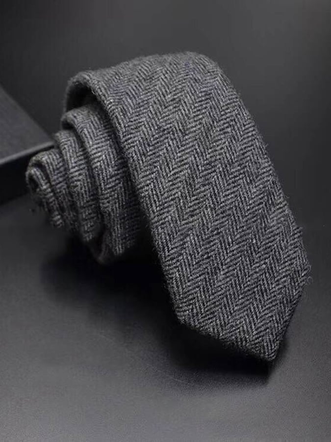 Vintage Versatile Herringbone Design a rayas Tie para hombre