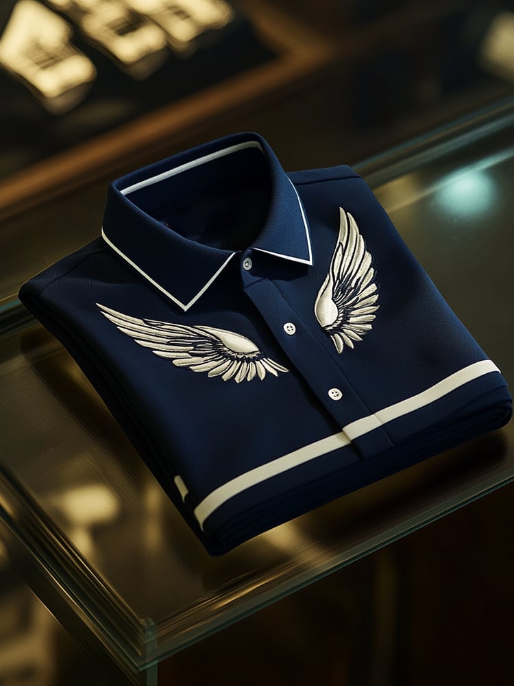 Camisa polo ejecutivo casual Button de manga corta para hombre
