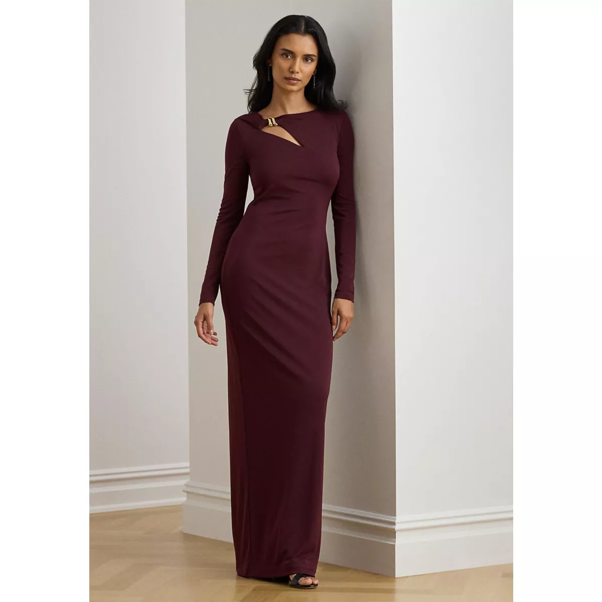 Women's Cutout Jersey Gown - 1