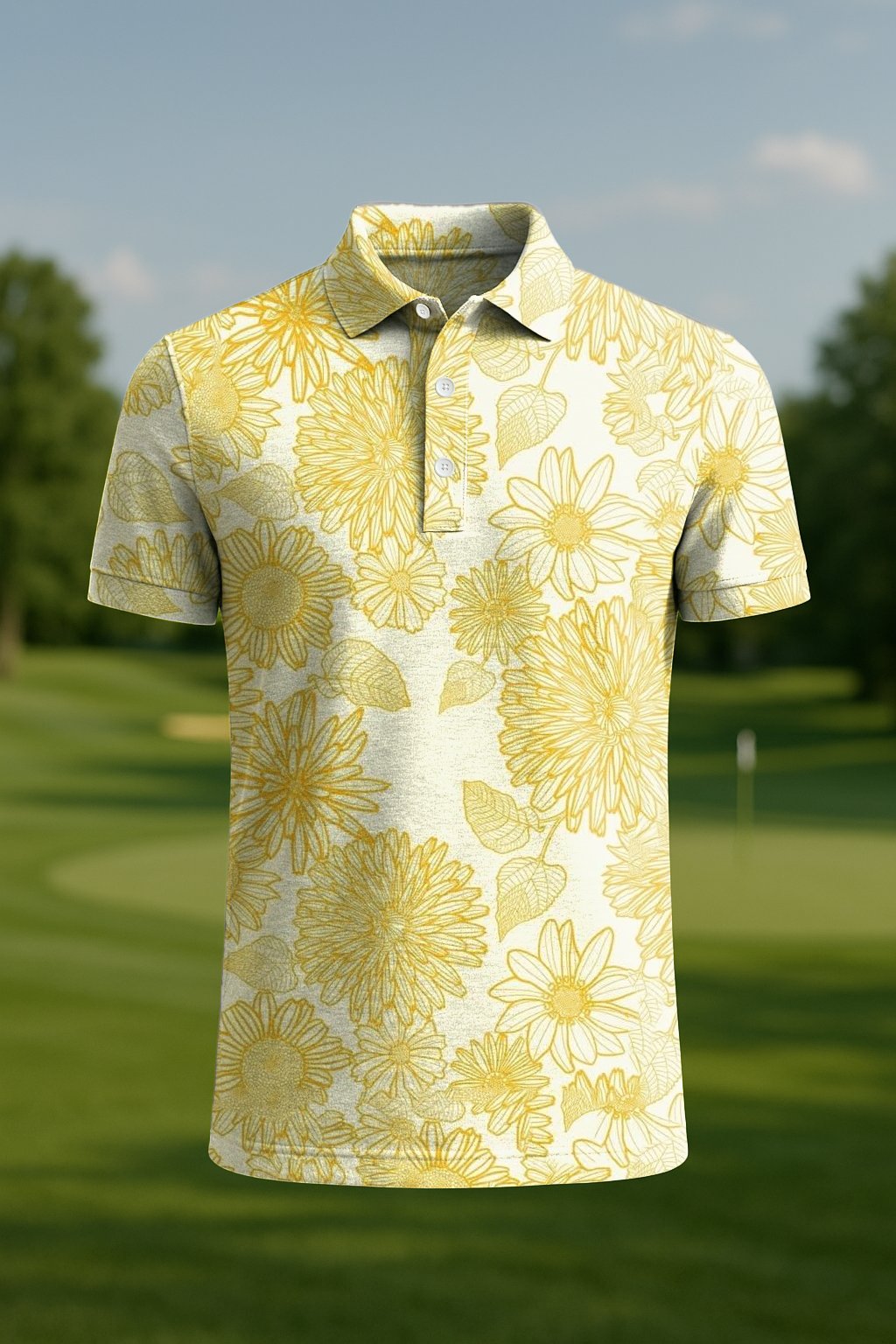 Camisa polo clásico ejecutivo Old Money Button de manga corta para hombre