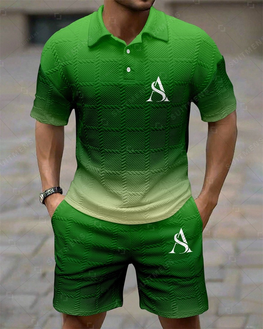 Camisa polo Simple Textured Summer Set 253 para hombre