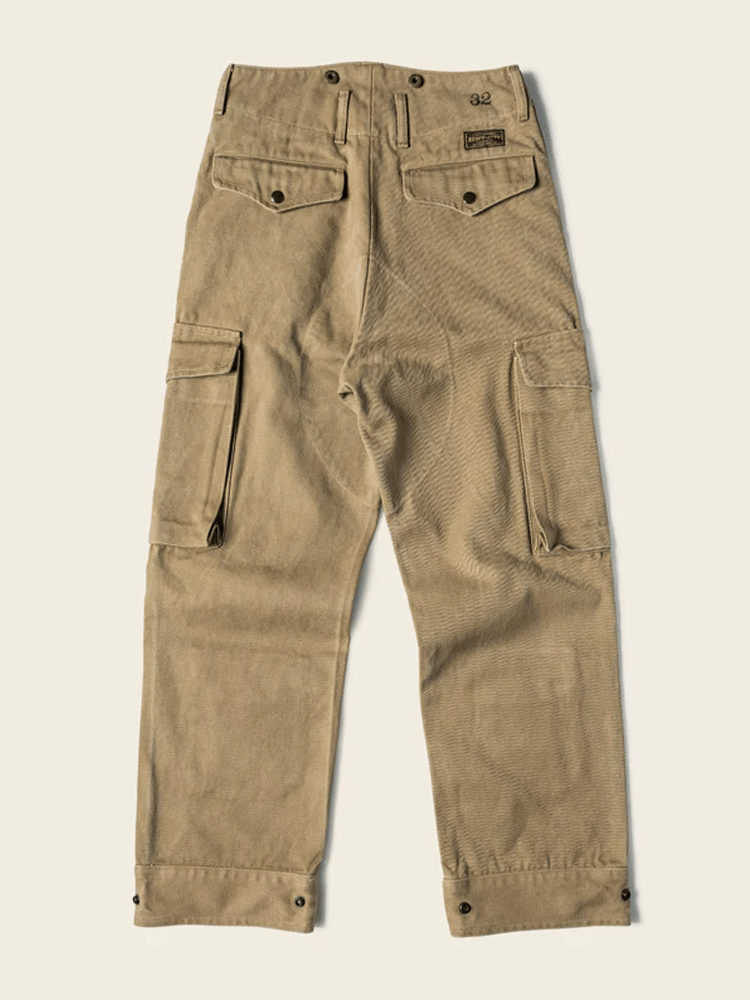 Pantalón vintage para exterior bolsillo casual para hombre