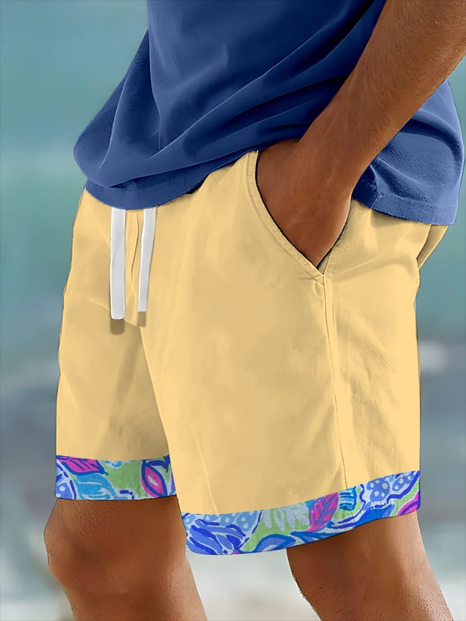 Shorts Hawaiian estampado Resort (With Pockets) para hombre