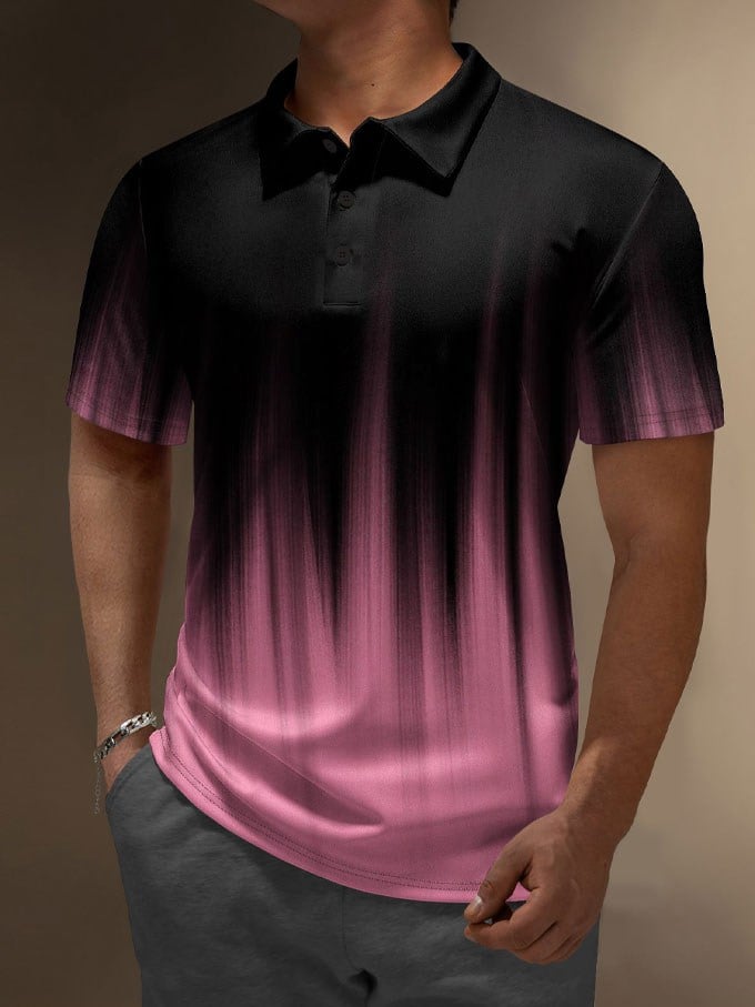 Camisa polo Resort Style estampado para hombre