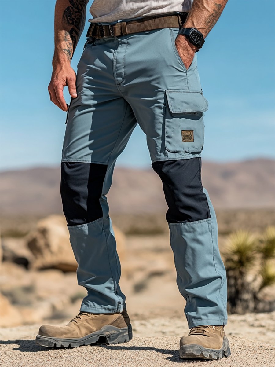 Vintage Multi-bolsillo Overalls para hombre