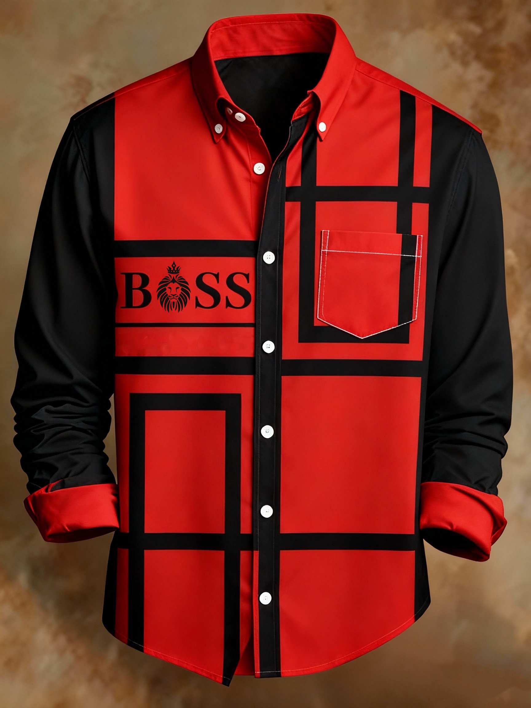 Geométrico Square Princamiseta para hombre