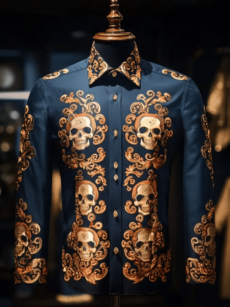 Camisa de lujo ejecutivo de manga larga para hombre