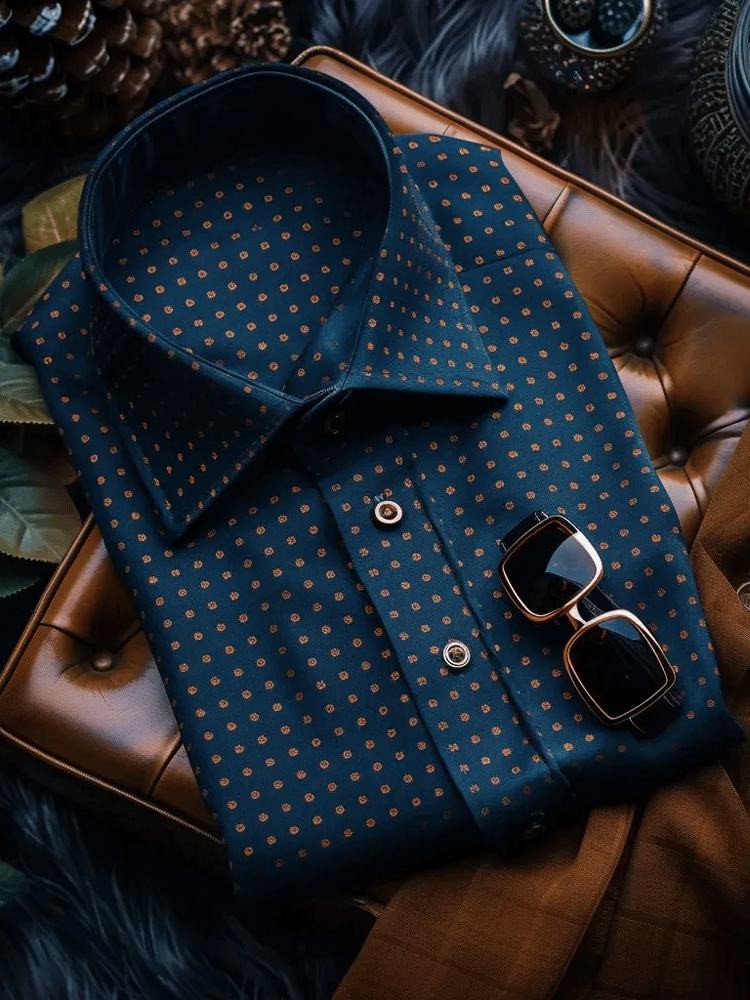 Camisa elegante Romantic a rayas de manga larga para hombre