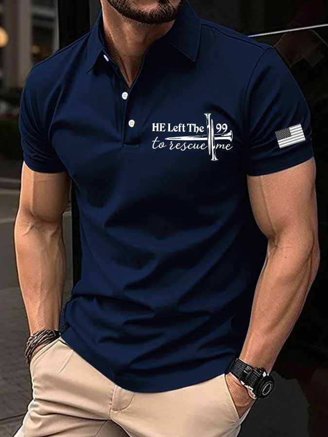 Camisa polo faith estampado para hombre