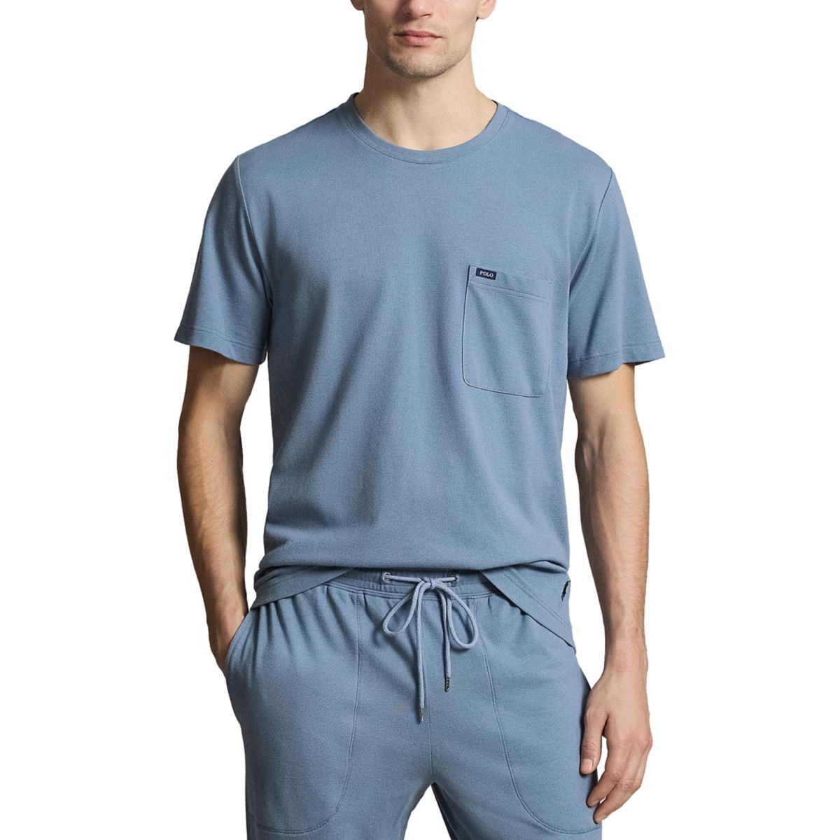 Short Sleeve Pocket Crew Neck T-Shirt - 1