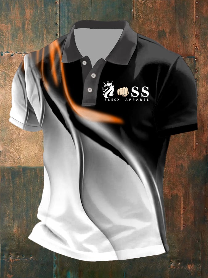 De moda casual ejecutivo Contrast Color Polo para hombre