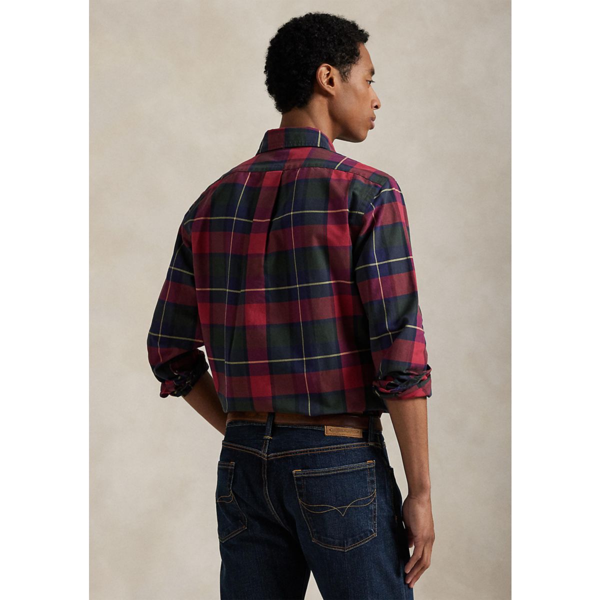 Classic Fit Plaid Oxford Shirt - 2