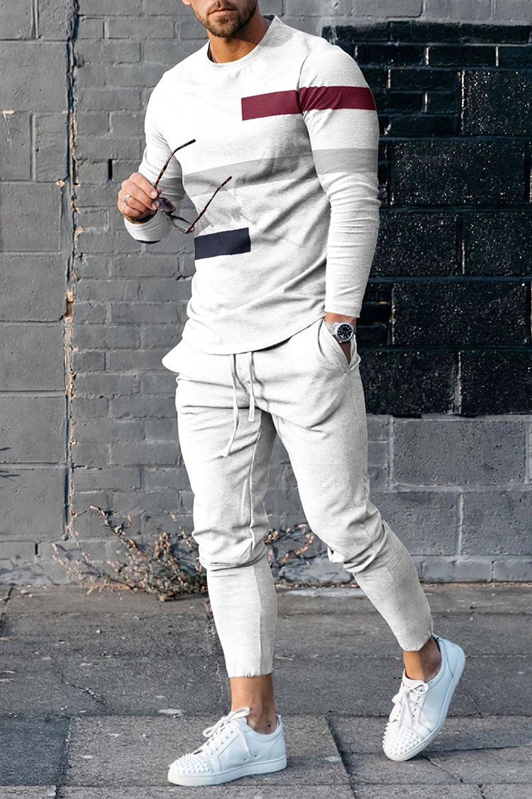 Camiseta casual Countercolor rayas And pantalón Co-Ord