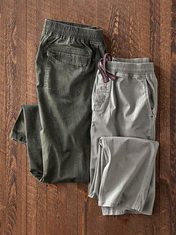 Pantalón vintage para exterior casual para hombre