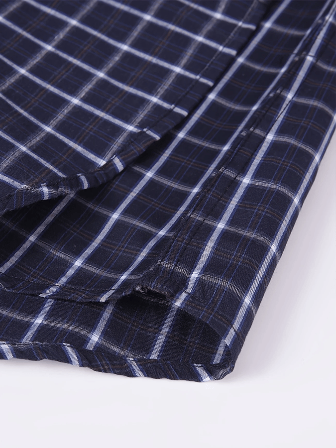 Camisa a cuadros ejecutivo casual para hombre