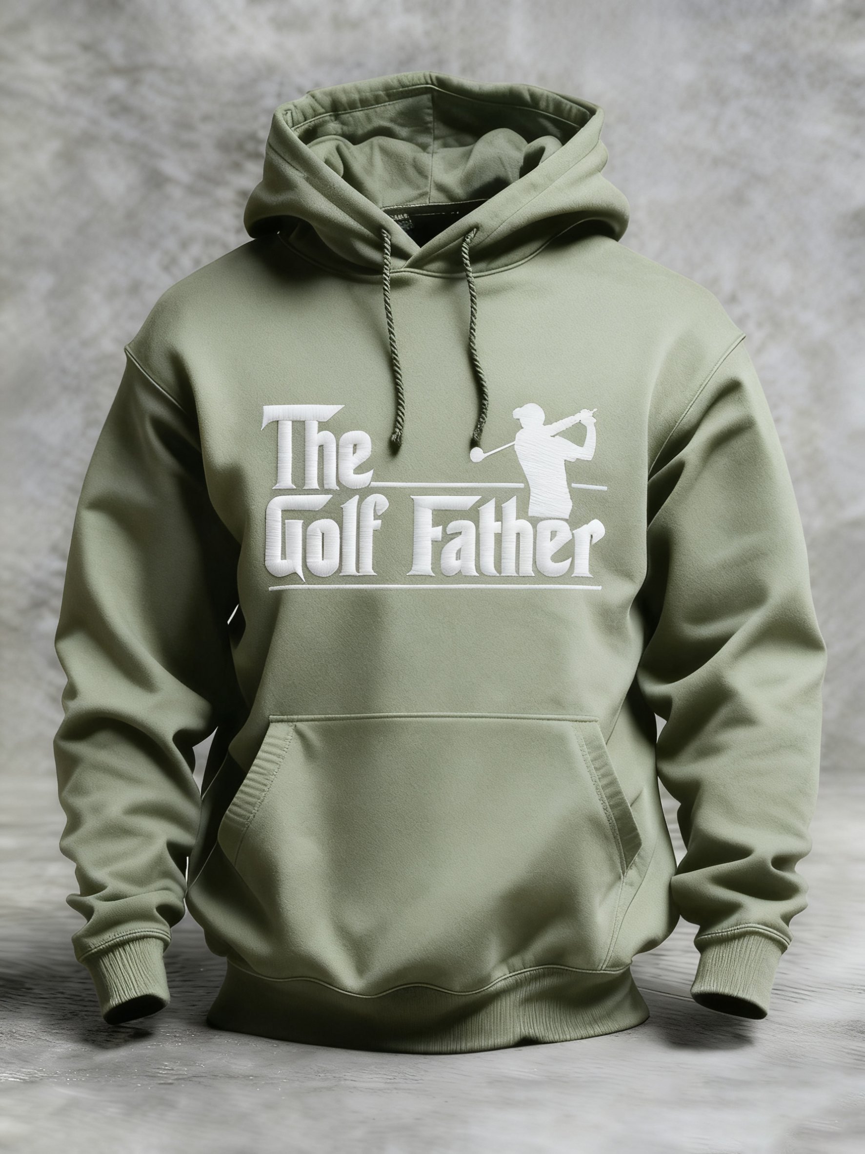 Winter Golf Customer estampado Hooded Top para hombre