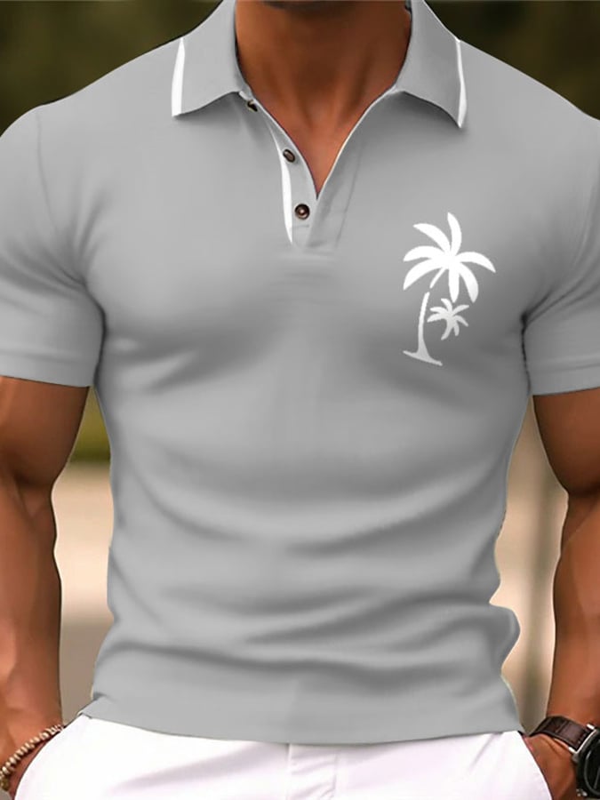 Camisa polo de moda de manga corta para hombre