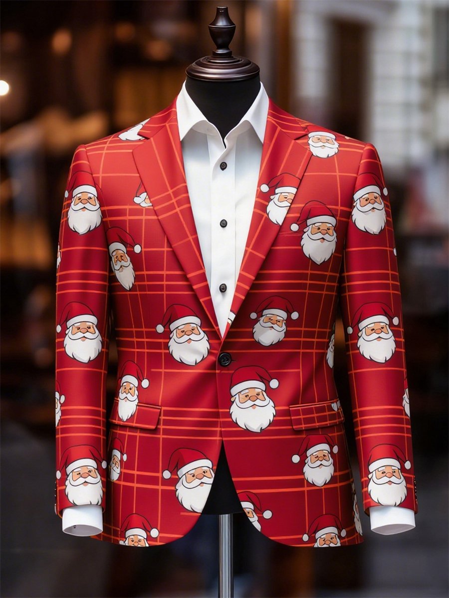 Ejecutivo casual Christmas Suit Outerwear para hombre