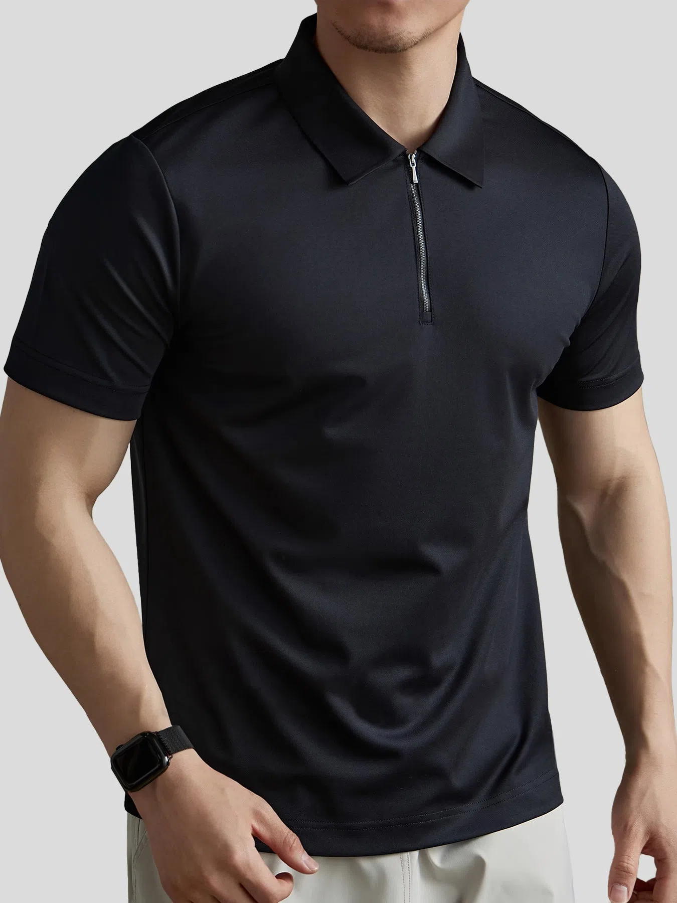 PerformancePro de manga corta Half Zip Polo