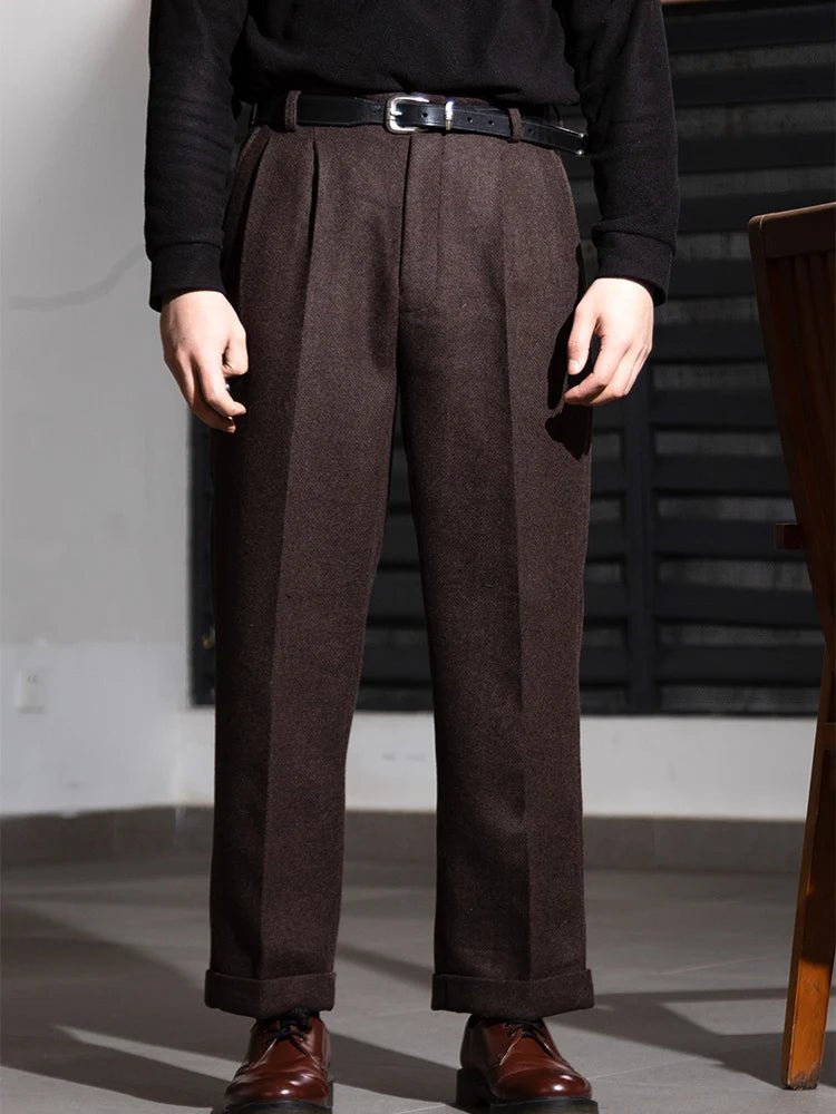 Pantalón Hollywood waist straight-leg long