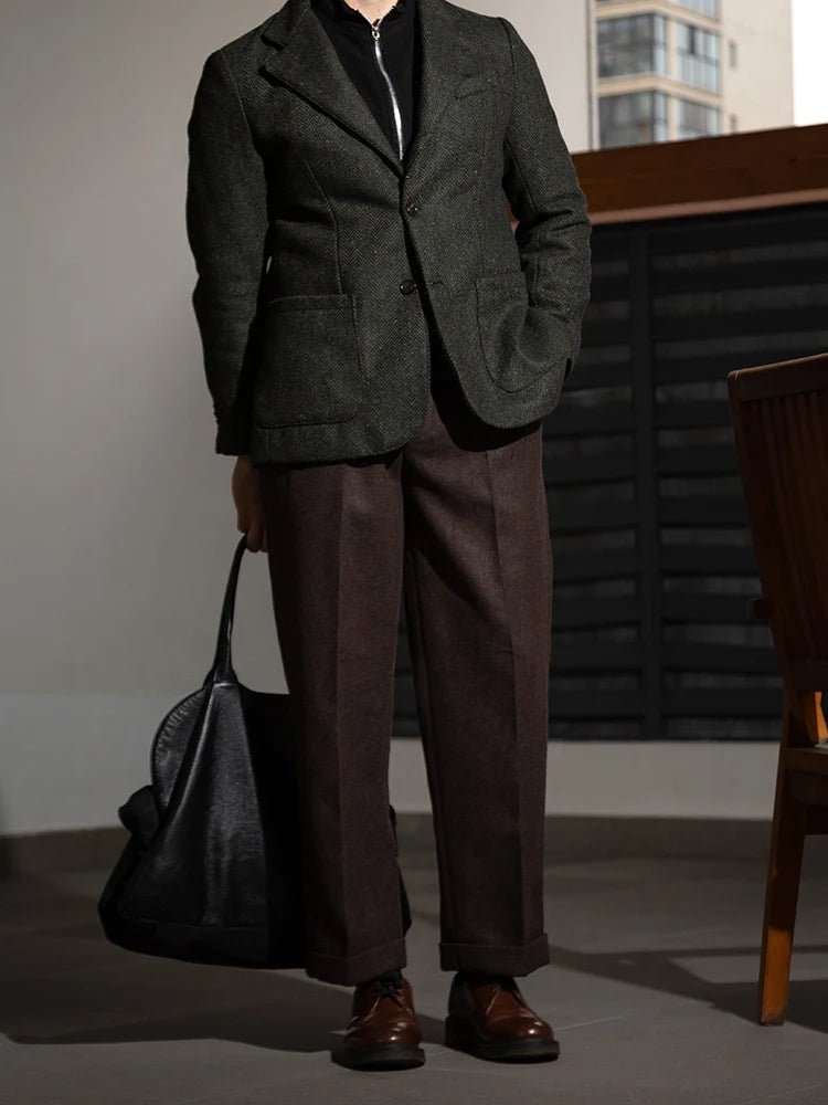 Pantalón Hollywood waist straight-leg long