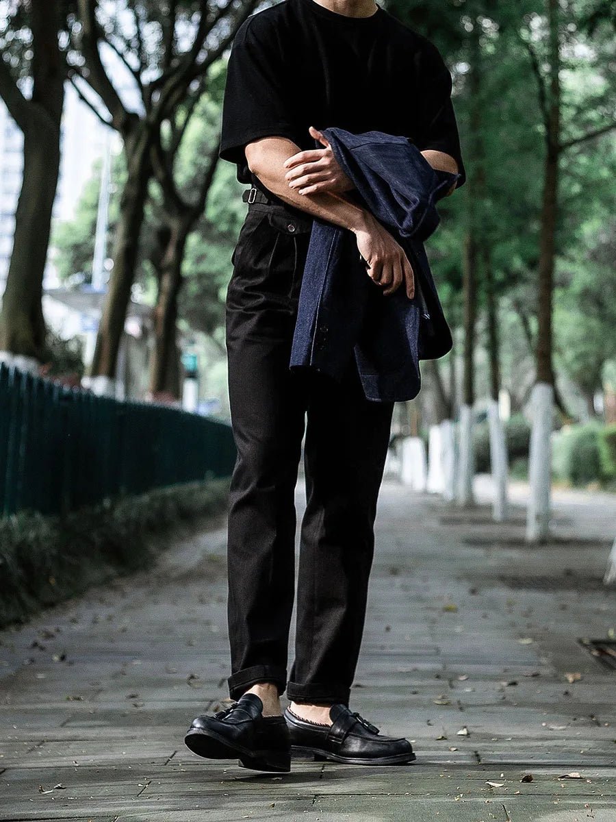 Pantalón Italian vintage casual de algodón