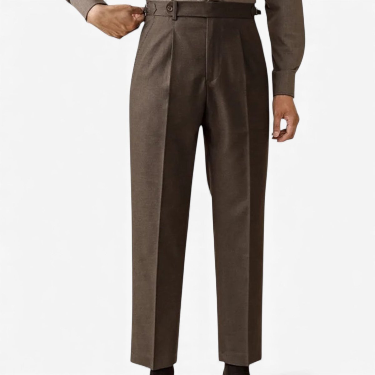 Italian wool ankle trousers para hombre