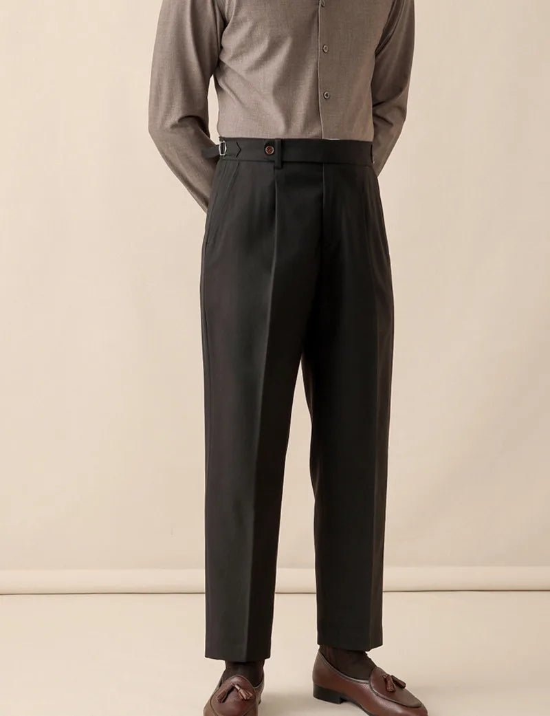 Italian wool ankle trousers para hombre