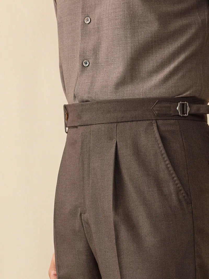 Italian wool ankle trousers para hombre