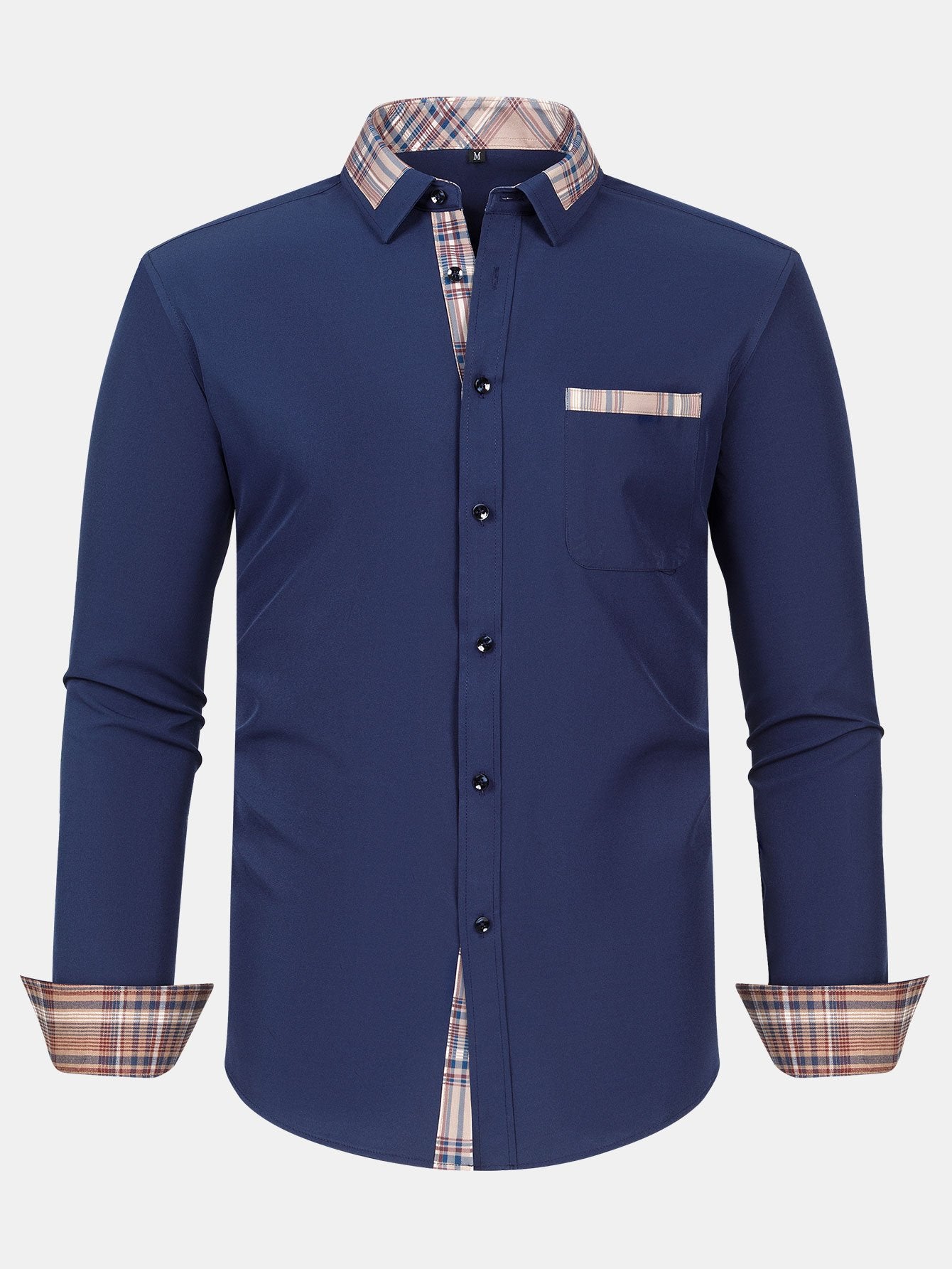 Camisa a cuadros Panel Button Up
