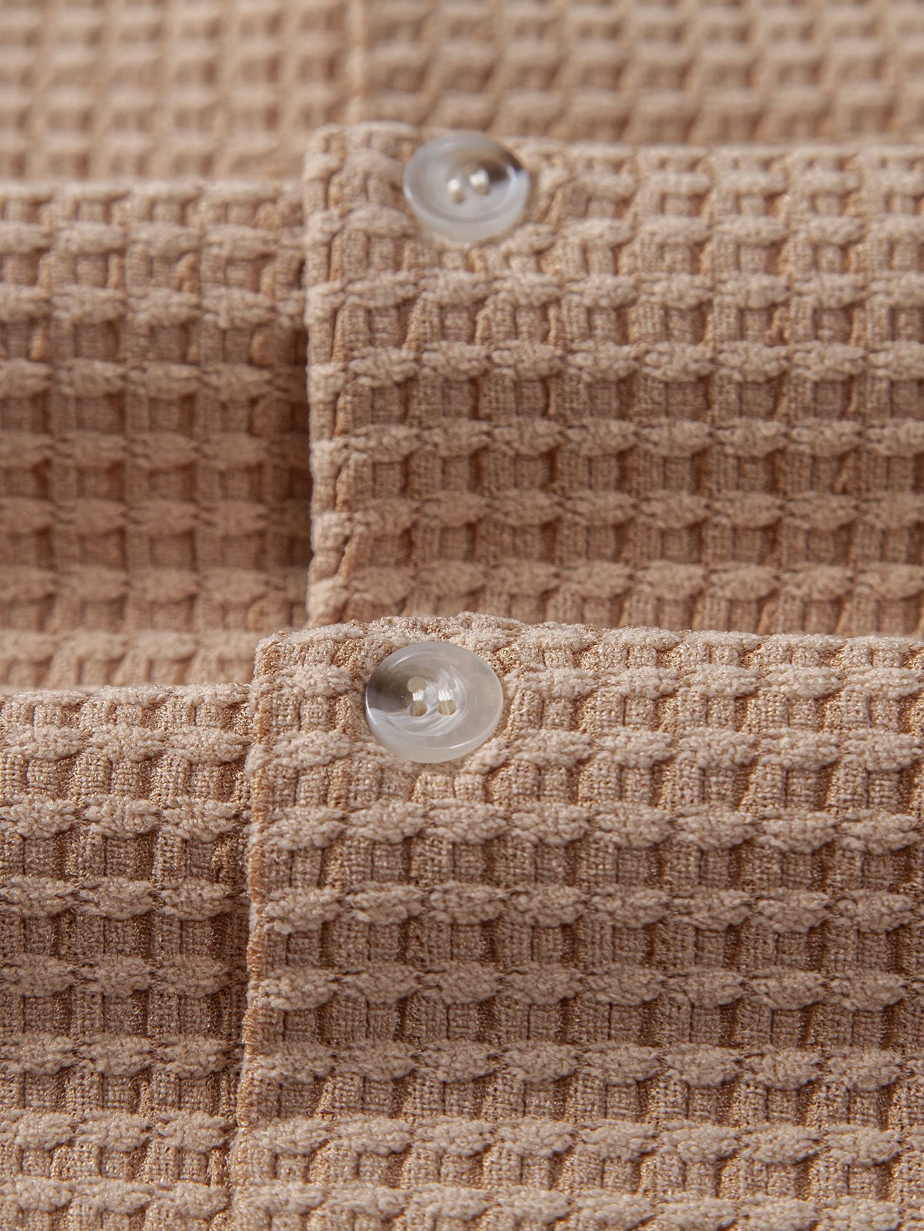 Camisa de manga corta Waffle Cuban
