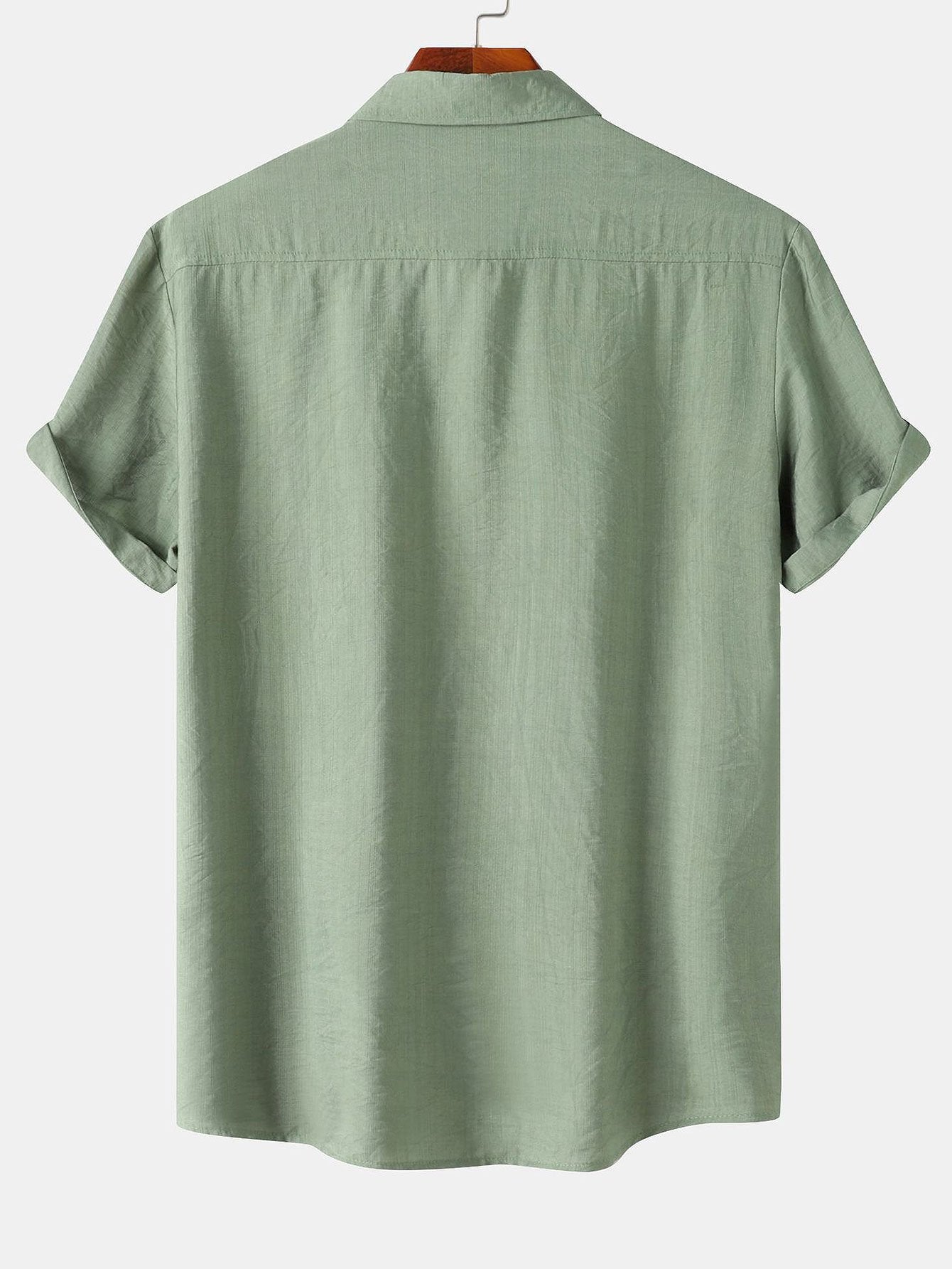 Camisa de manga corta Textured Button Up