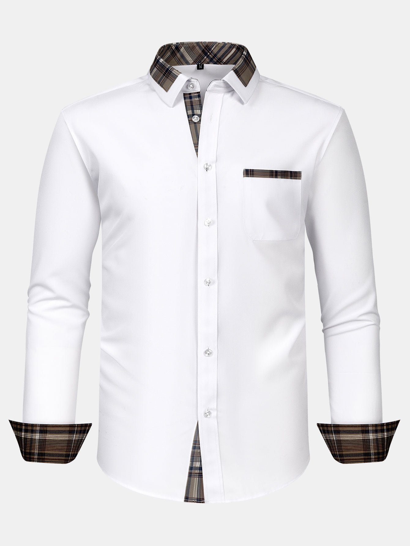 Camisa a cuadros Panel Button Up