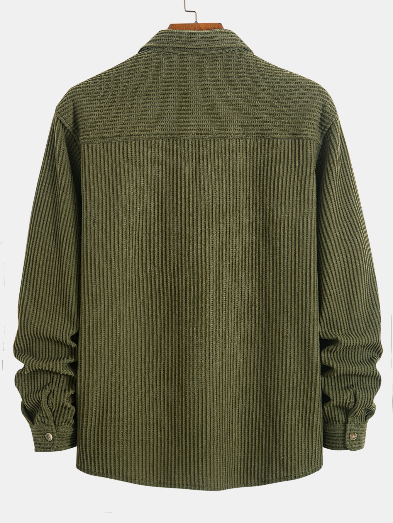 Camisa Double Pocket Waffle Button Up