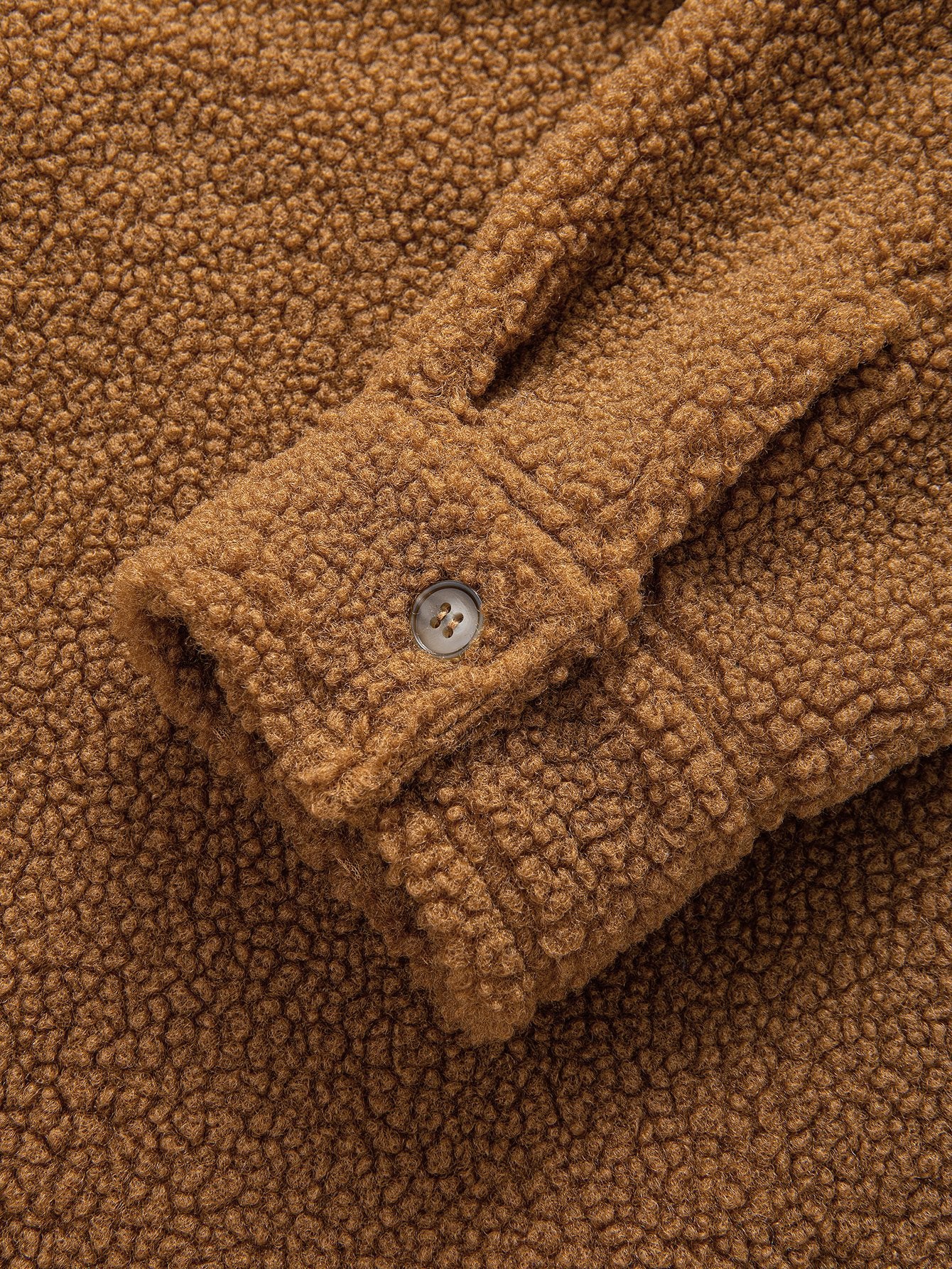 Camisa Teddy Fleece Button Up