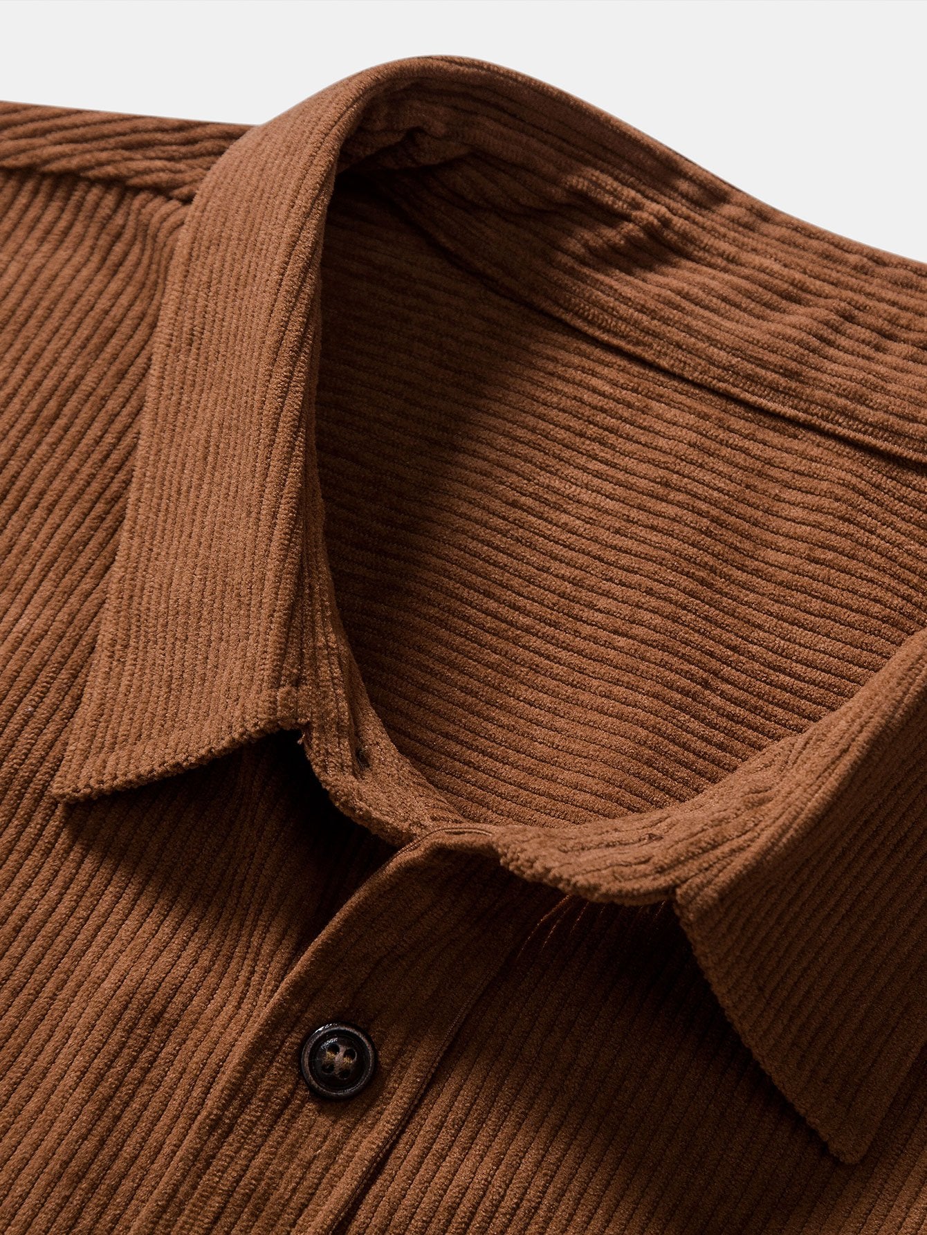 Camisa de manga corta Patch Pockets Corduroy