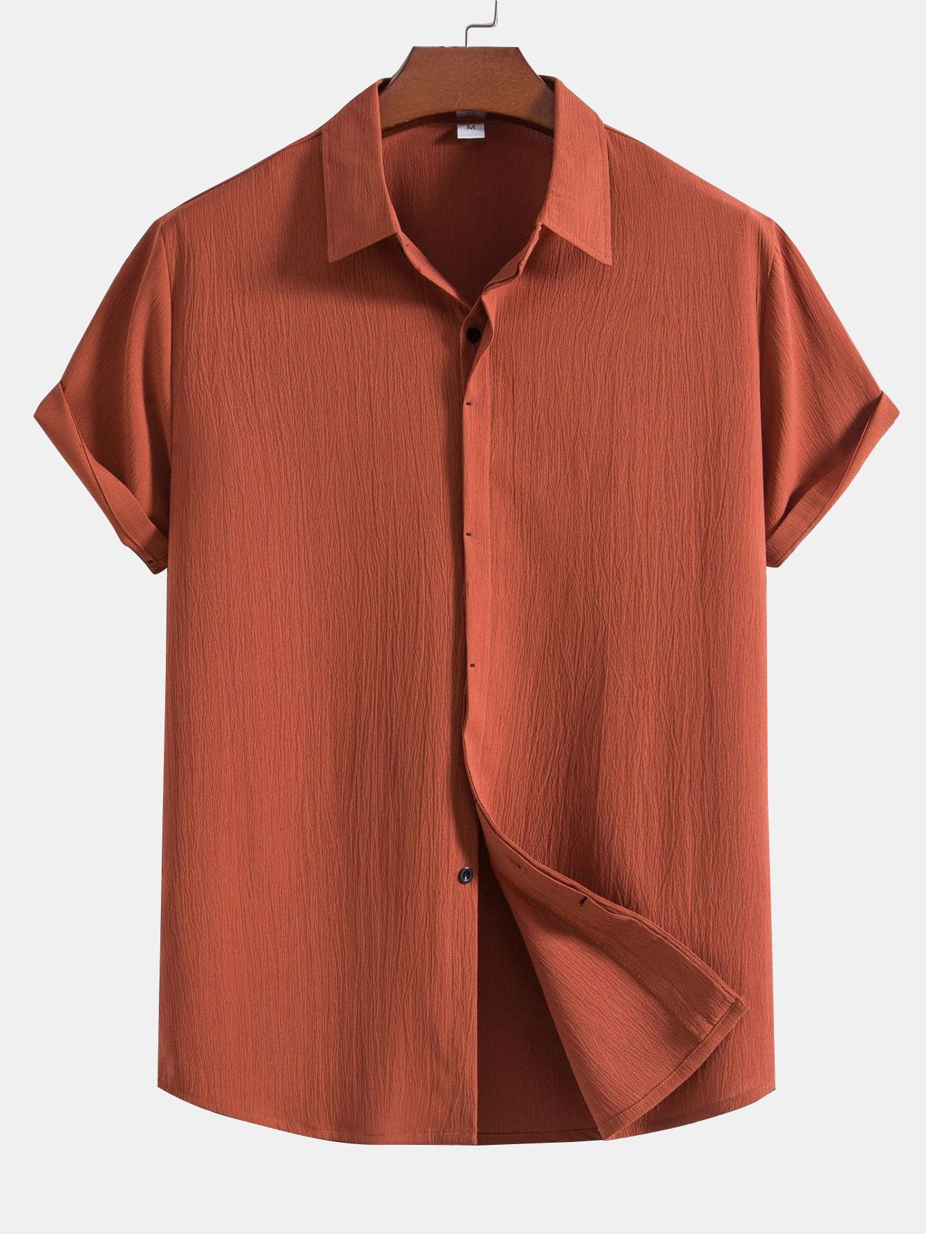 Camisa Crinkled Concealed Fly